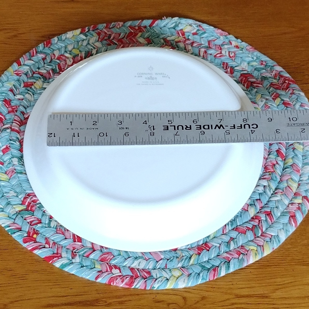 Corning Ware Cornflower Blue Pie Plate P-309 White 9 Inch - Picture 4 of 6